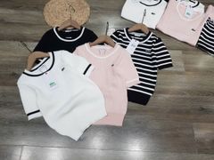 ÁO LEN LACOSTE CỔ VIỀN 3 MÀU