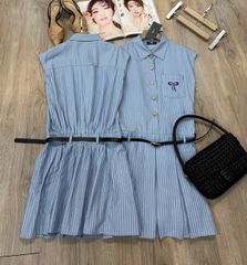 ĐẦM KAREN SỌC XANH