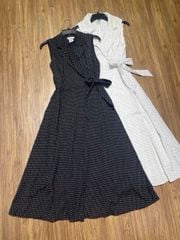 ĐẦM DKNY CHẤM BI CỔ VEST