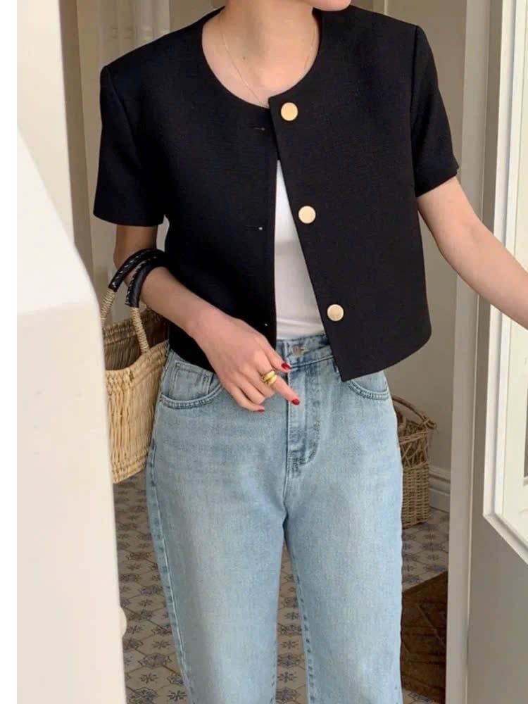 ÁO VERO MODA NÚT VÀNG