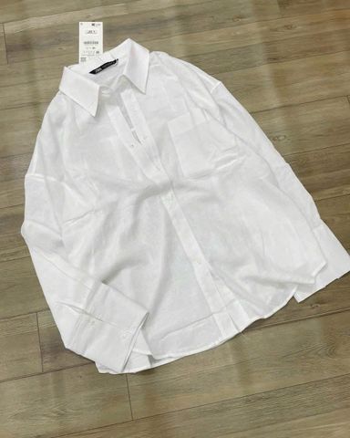 SƠ MI LINEN TRẮNG TAY DÀI