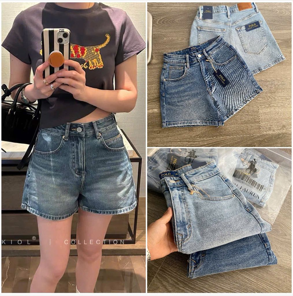 SHORT JEANS POLO 2 MÀU