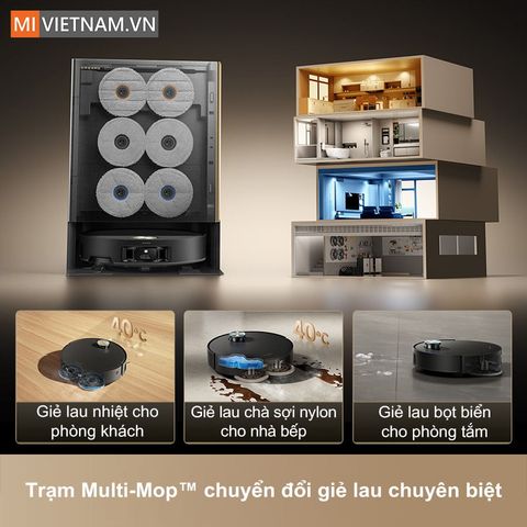 Robot hút bụi lau nhà Dreame Matrix10 Ultra – Trí tuệ nhân tạo mạnh mẽ, làm sạch toàn diện