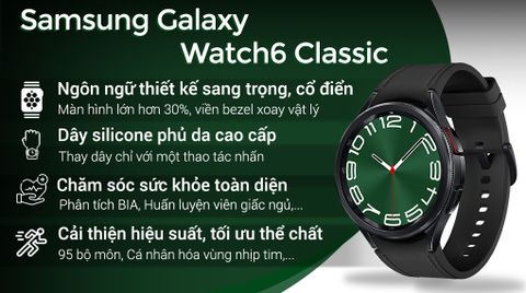 Samsung Galaxy Watch6 Classic 43mm dây silicone
