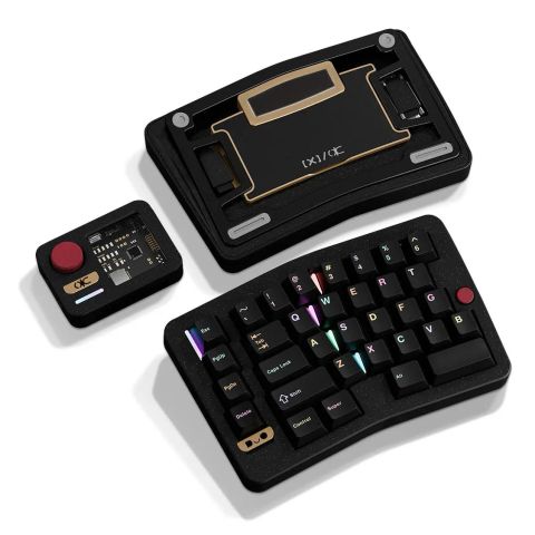 QK Alice Duo Keyboard - Spray-coated Black