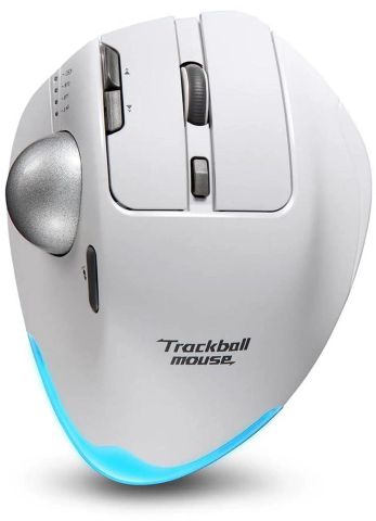 Zelotes Trackball Mouse: Chuột Bi Xoay Ergonomic & Kết Nối Dual-Mode