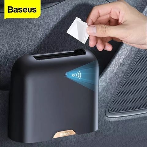Thùng rác thông minh gắn lưng ghế Baseus Smart Cleaner Auto Car Trash Can