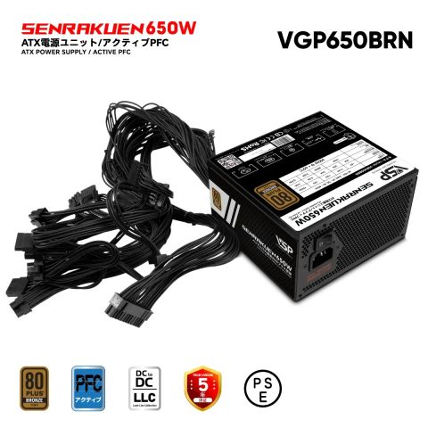 Bộ Nguồn Máy Tính VSP SENRAKUEN VGP650BRN 650W Bronze