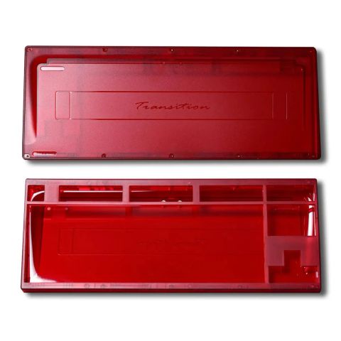 Swagkeys Transition Lite TKL Keyboard - Transparent Red