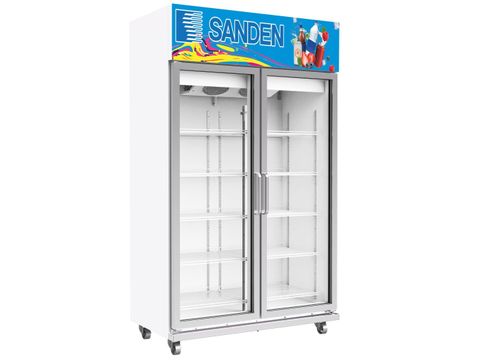Tủ mát đứng 2 cánh kính Sanden OEM-1205i-inverter