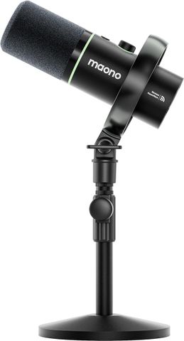 MAONO PD200W Hybrid: Microphone Wireless/XLR/USB & Chân Đế Desktop