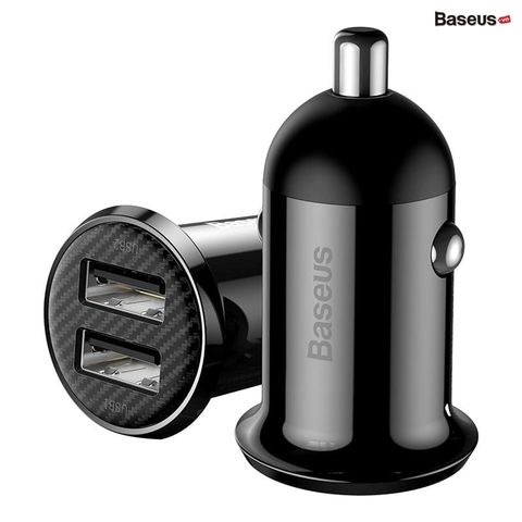 Tẩu sạc 2 cổng USB dùng trên xe hơi Baseus Grain Pro Car Charger