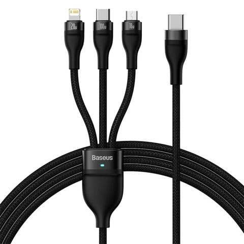 Cáp Sạc Nhanh Đa Năng 3 in 1 Baseus Flash Series Ⅱ One-for-three Fast Charging