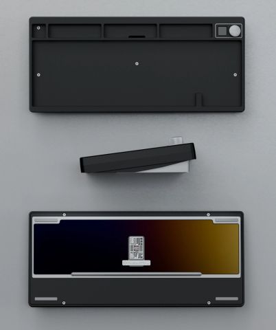 QK75N Case - Circuit - Anodized Black