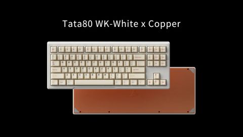 Tata80 Keyboard - E-white x Copper
