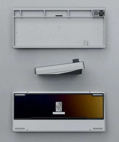 QK75N Case - Circuit - Anodized Silver