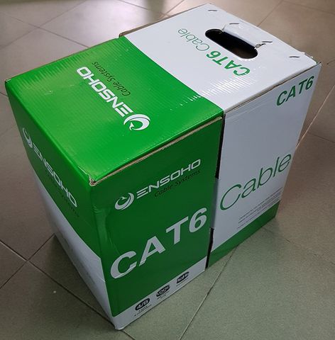 Cáp mạng Ensoho Cat6e UTP CCA Vỏ PVC- 04