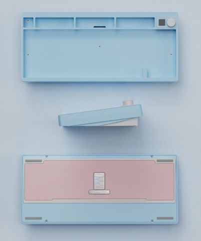 QK75N Case - Meow - Electrophoresed Blue