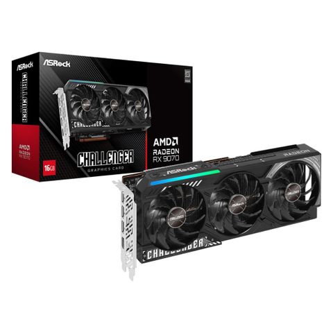 Card Màn Hình Asrock AMD Radeon™ RX 9070 Challenger 16GB