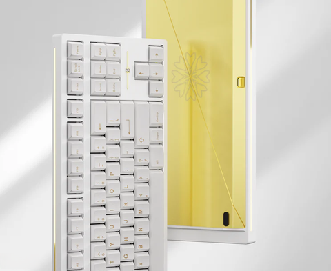 Promise87 Standard Edition Keyboard - E-White Alu Sandblasted Gold