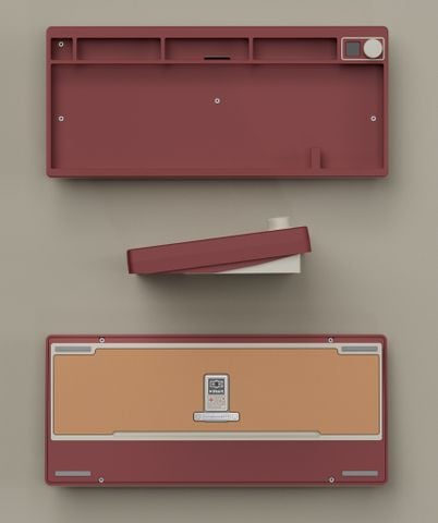 QK75N Case - Retro - Electrophoresed Red