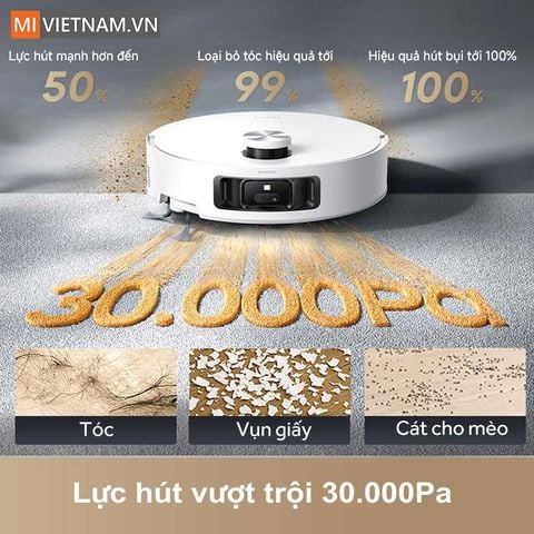 Robot hút bụi lau nhà Dreame Aqua10 Roller – Công nghệ con lăn nước, làm sạch khác biệt