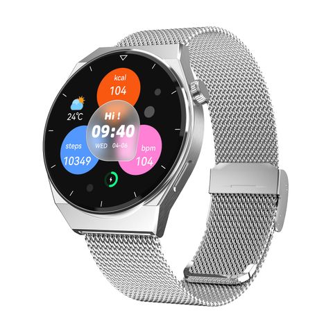 Vòng Tay Thông Minh Huadai HD3 Pro Silver Dây Thép IP68 Cao Cấp