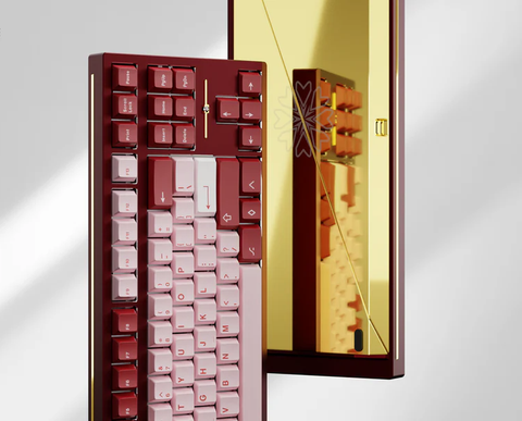 Promise87 Standard Edition Keyboard - Burgundy SS PVD Gold