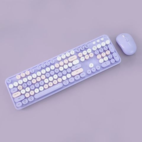 Bộ phím chuột không dây MOFII Sweet Dual Mode Tím