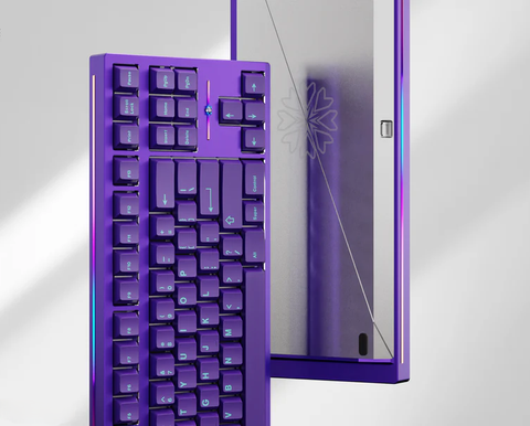 Promise87 Standard Edition Keyboard - Violet Alu Sandblasted Silver
