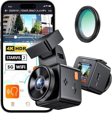 Vantrue E1 Pro 4K Mini: Camera Hành Trình Sony STARVIS 2 & Wi-Fi 5G