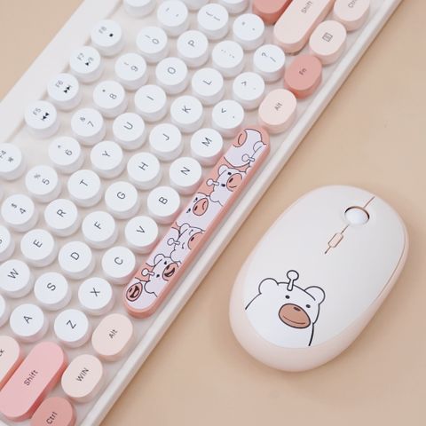 BỘ PHÍM CHUỘT KHÔNG DÂY MOFII HELLO BEAR NÂU