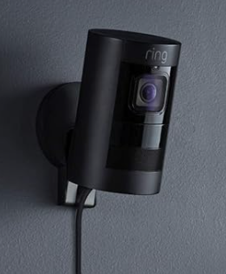 Ring Stick Up Cam Elite – Camera an ninh HD PoE, đàm thoại 2 chiều, đêm màu, Alexa – Đen