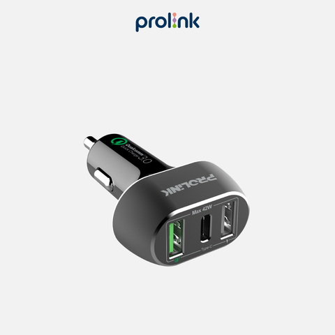 Sạc Ô Tô 3 Cổng Prolink PCC34201