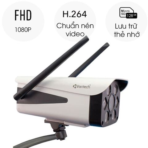 Camera IP wifi AI Vantech V2033 1080p