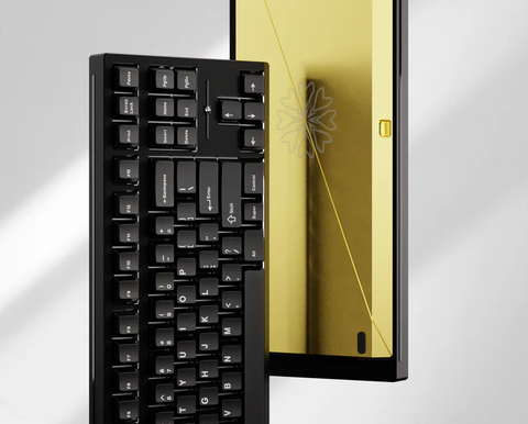 Promise87 Standard Edition Keyboard - Black Alu Sandblasted Gold