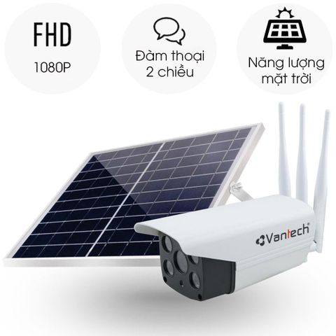 Camera Vantech V2034 1080p dùng năng lượng mặt trời