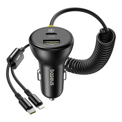 Tẩu Sạc Cho Ô Tô Baseus Circular Plastic Car Charger 60W