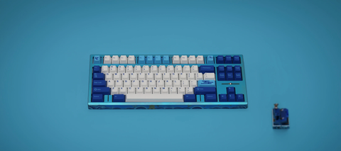 Promise87 Colored Titanium Alloy Edition Keyboard -Yellow Crane Tower