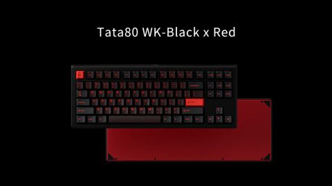 Tata80 Keyboard - Black x Red