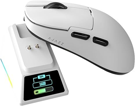 Chuột không dây DAIDAI AJAZZ AJ159 APEX White