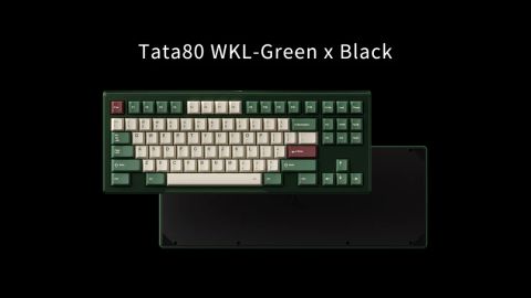 Tata80 Keyboard - Green x Black