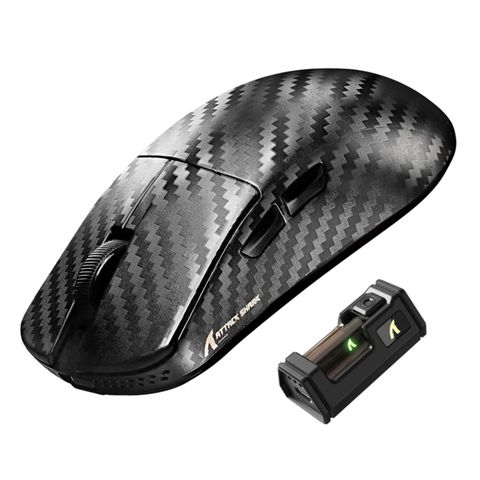 Chuột Attack Shark R11 Ultra Carbon Fiber 8K Multi Modes Weave Black