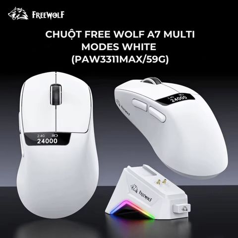 Chuột Free Wolf A7 Multi Modes White