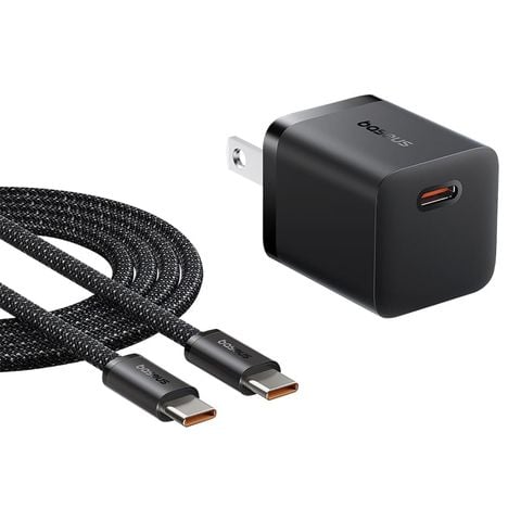 Combo Củ Sạc Nhanh Baseus GaN5 Fast Charger (mini) 1C 25W