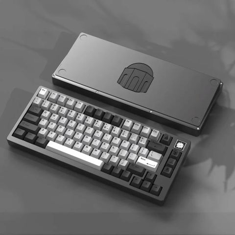 Createkeebs Thera75 V2 Keyboard - Gray / Matte Black Weight