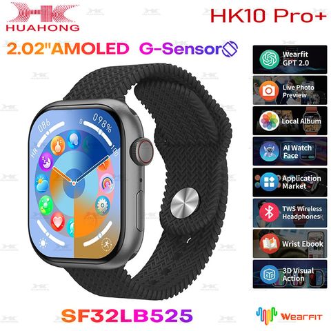 Đồng hồ NJYUAN HK10 Pro Plus đen – Smartwatch nghe gọi, pin bền
