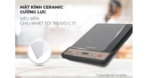 Bếp từ Bếp từ đơn Sunhouse SHD6160 – 1800W nấu nhanh, kèm nồi lẩu