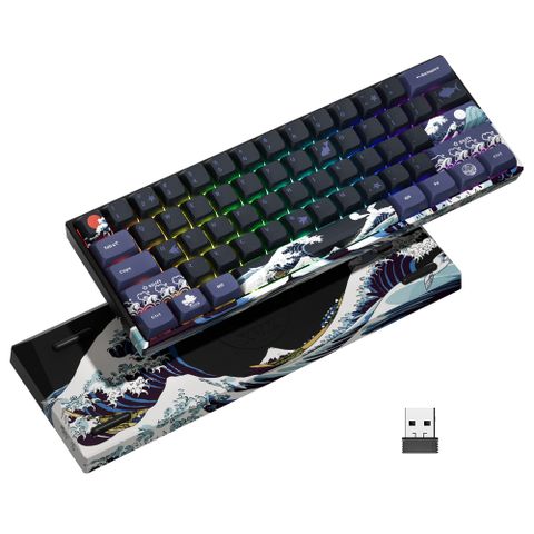 XVX 60% Gaming Keyboard, RGB 3-Modes Wireless Mechanical Keyboard