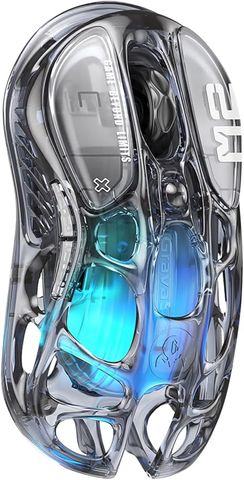 Chuột không dây GravaStar Mercury M2 Transparent Black